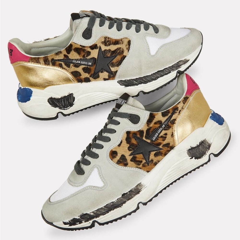 Leopard Golden Goose Running size 8.5